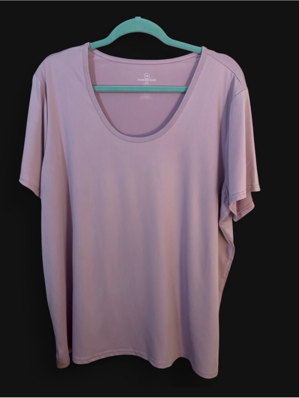 Everyday Scoop Neck Tee in Lavender by no brand